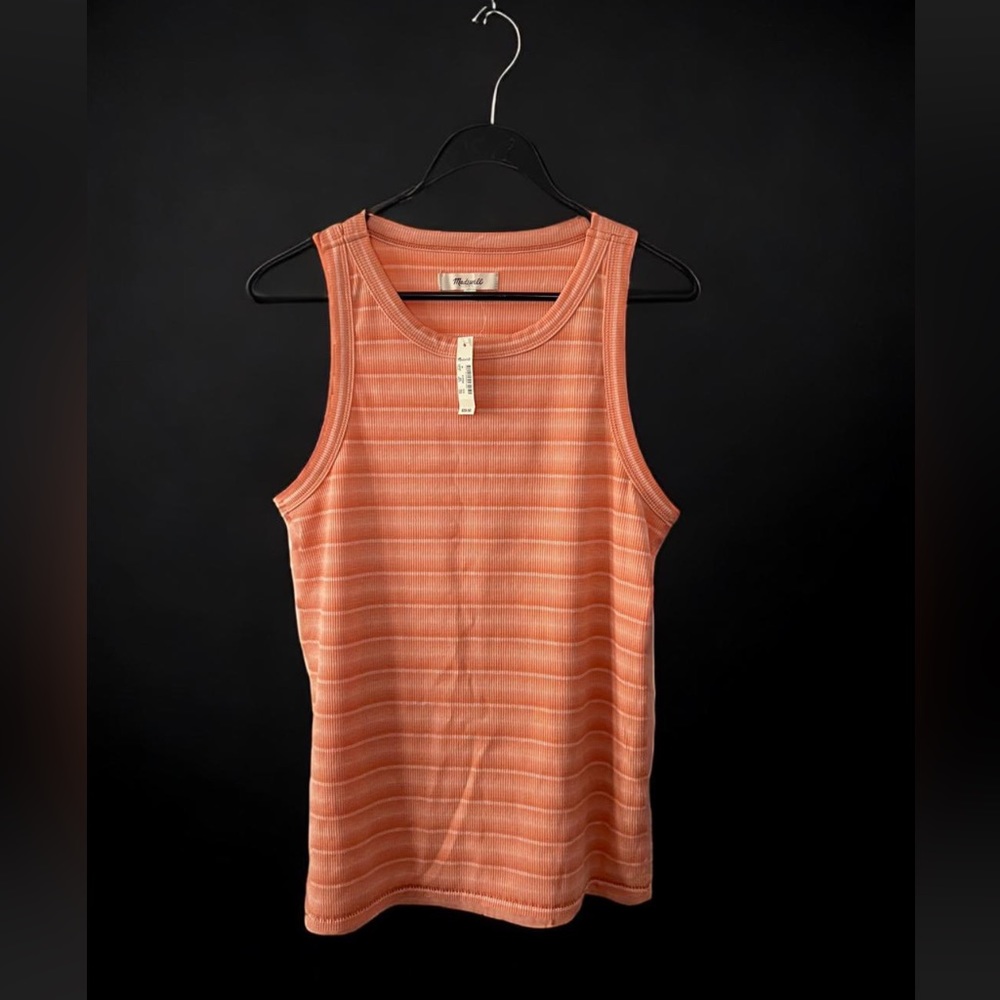 Light salmon color. Thick good material and never worn